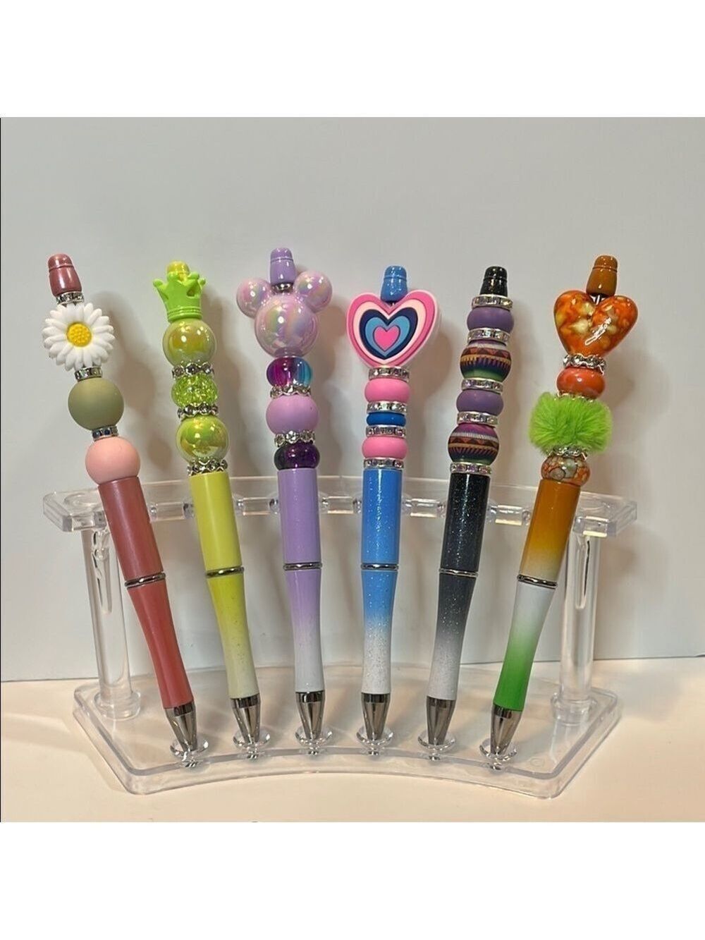 Colorful Beaded Pen Set for Office